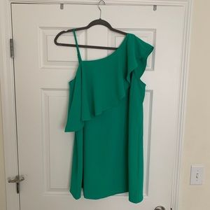 Gorgeous Green Off-The-Shoulder Dress